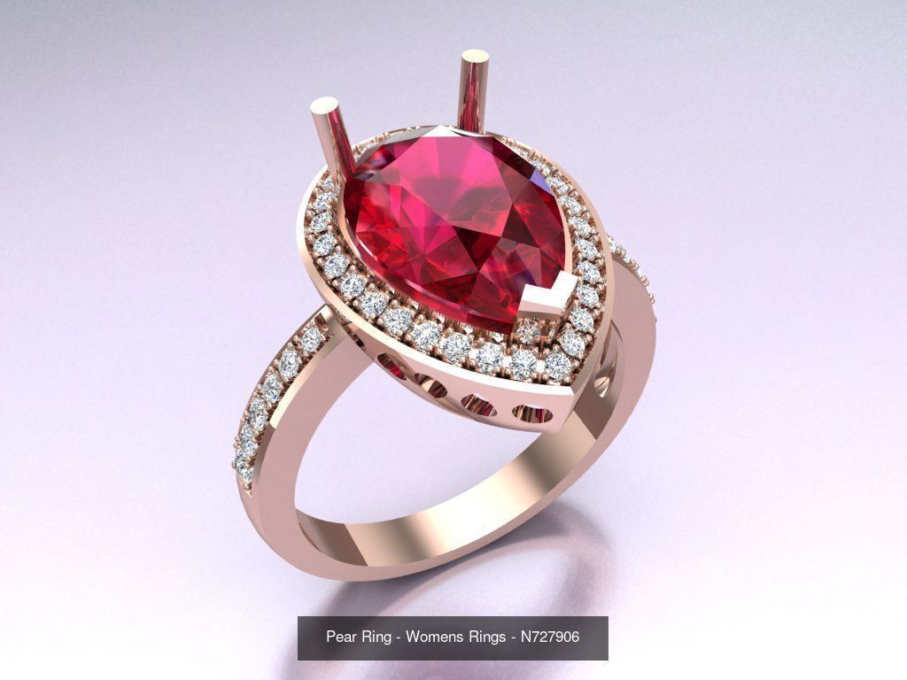 Collection 3d Ring Jewellery - 100 Rings N04 _90