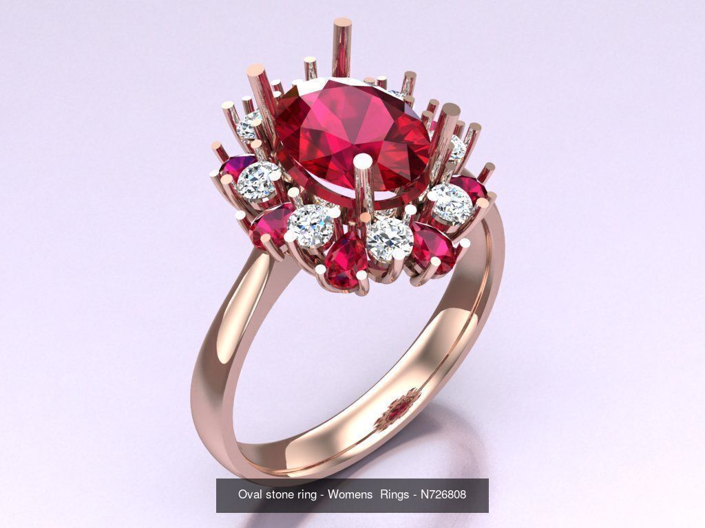 Collection 3d Ring Jewellery - 100 Rings N04 _97