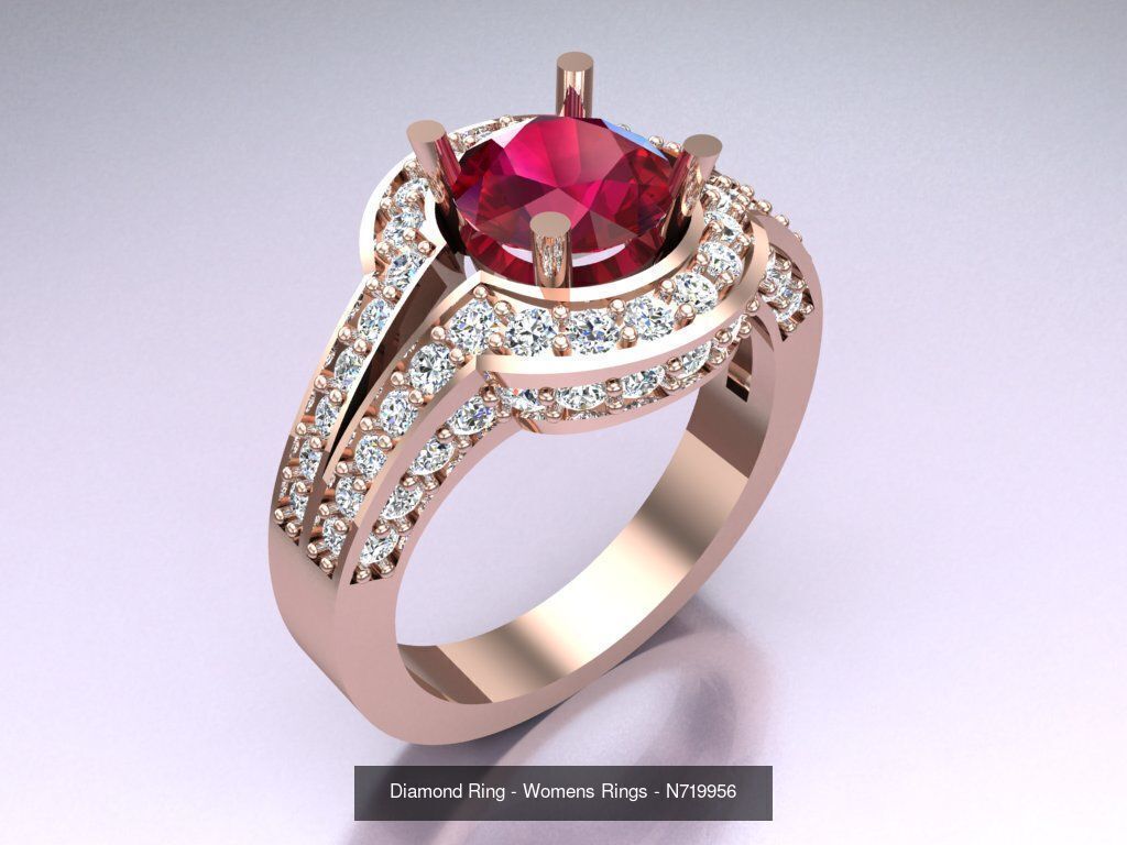 Collection 3d Ring Jewellery - 100 Rings N04 _17