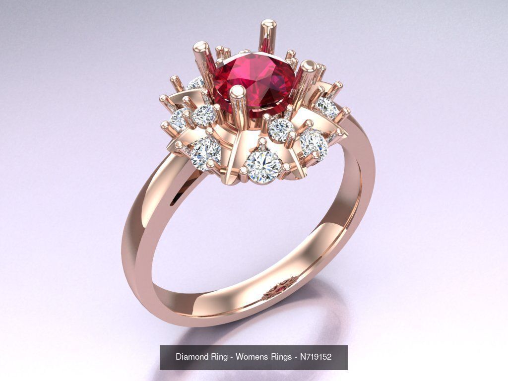 Collection 3d Ring Jewellery - 100 Rings N04 _25