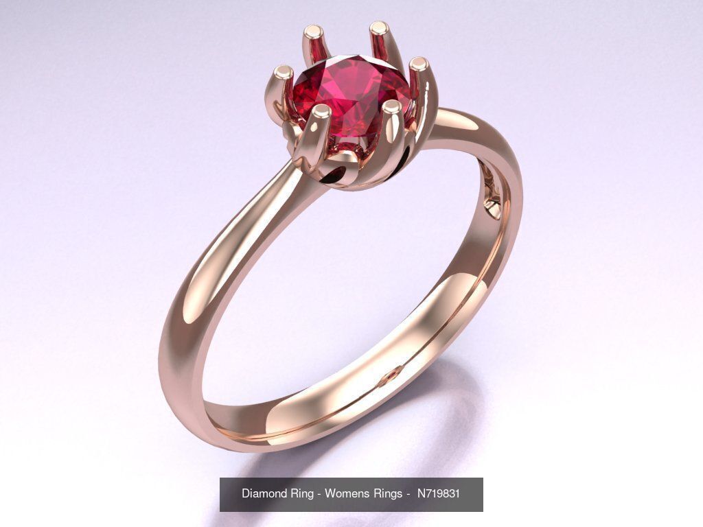 Collection 3d Ring Jewellery - 100 Rings N04 _13
