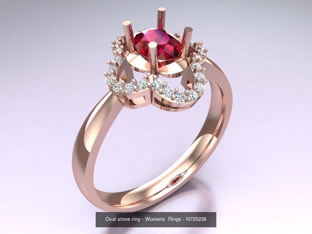 Collection 3d Ring Jewellery - 100 Rings N04 _72
