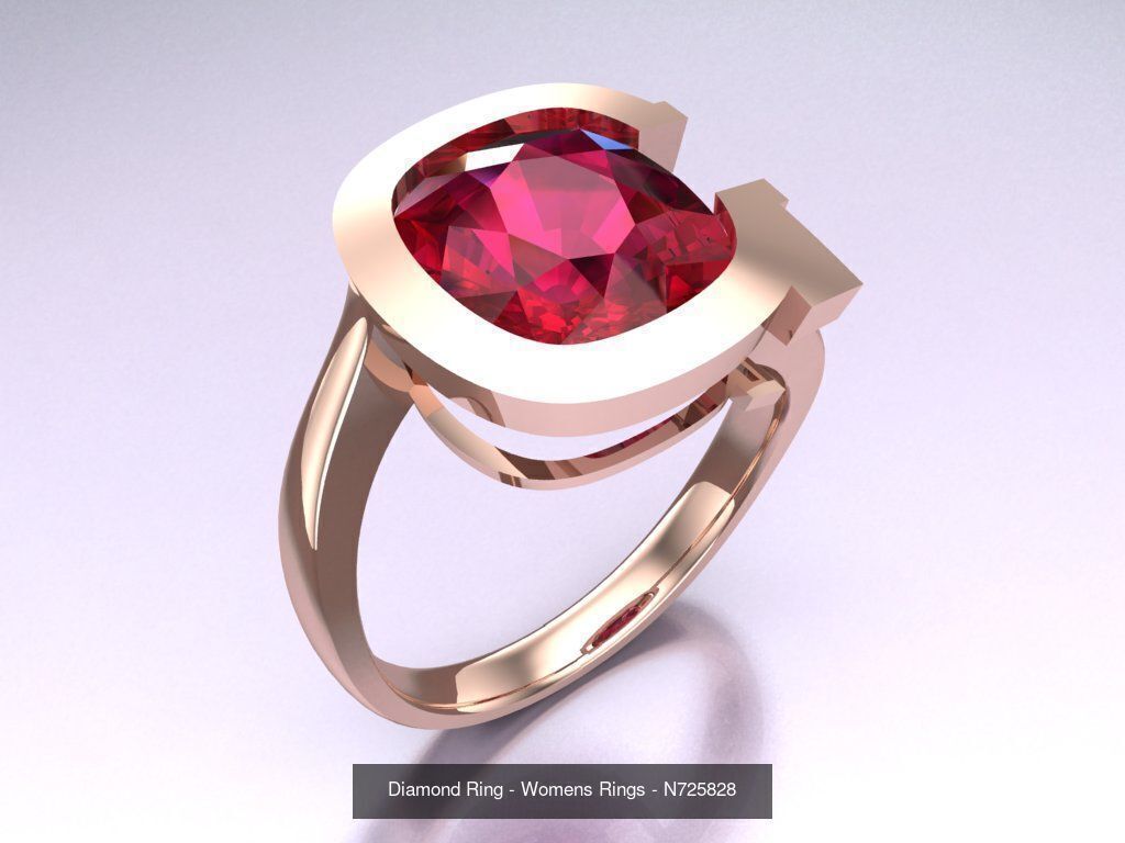Collection 3d Ring Jewellery - 100 Rings N04 _56