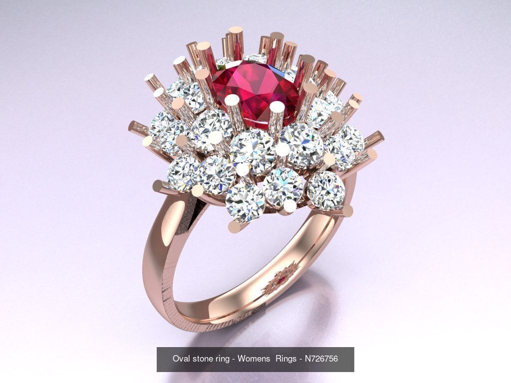 Collection 3d Ring Jewellery - 100 Rings N04 _95