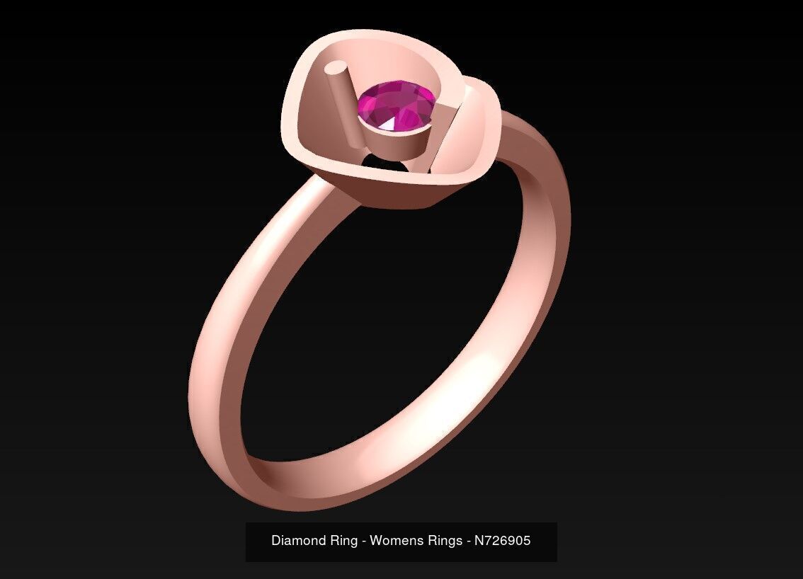 Collection 3d Ring Jewellery - 100 Rings N04 _109