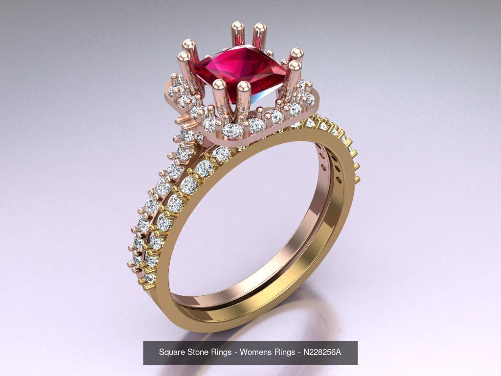 Collection 3d Ring Jewellery - 100 Rings N04 _45