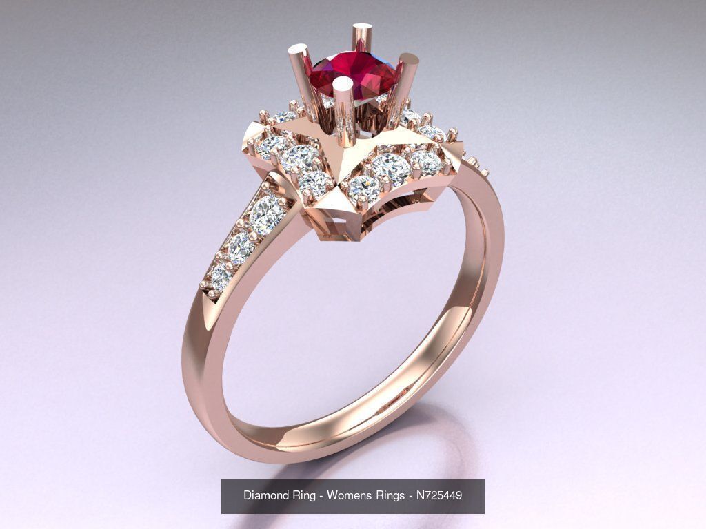 Collection 3d Ring Jewellery - 100 Rings N04 _94