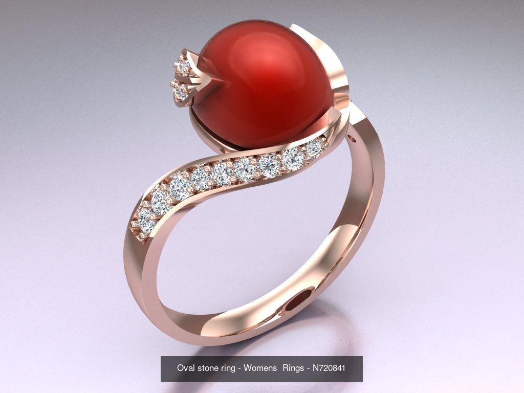 Collection 3d Ring Jewellery - 100 Rings N04 _37