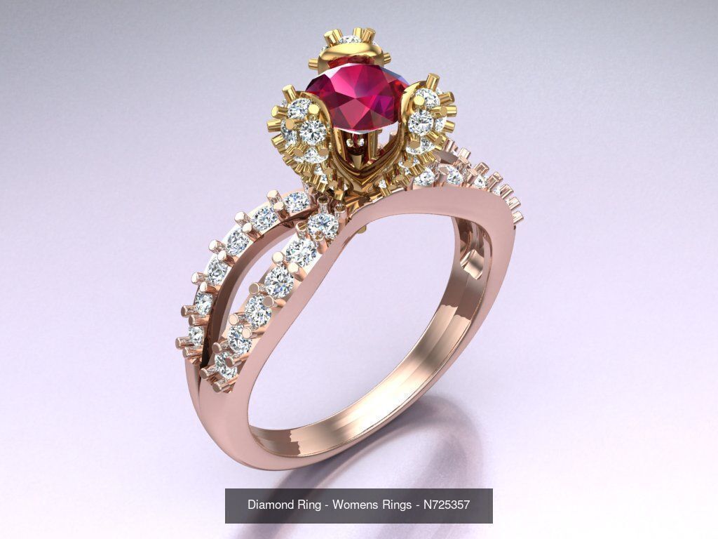 Collection 3d Ring Jewellery - 100 Rings N04 _83