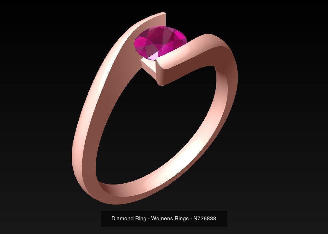 Collection 3d Ring Jewellery - 100 Rings N04 _99