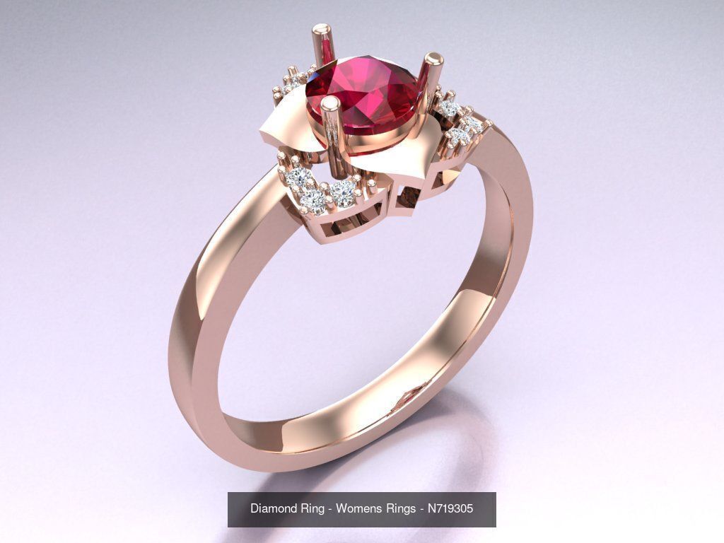 Collection 3d Ring Jewellery - 100 Rings N04 _29