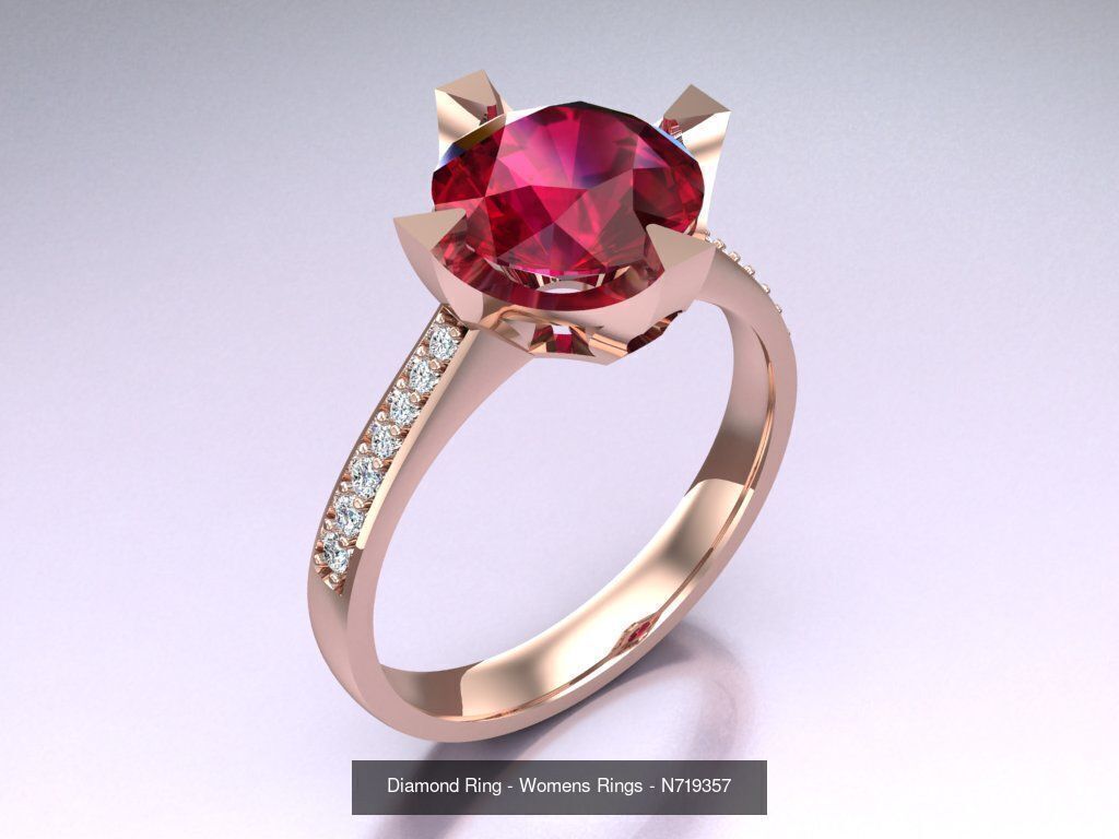 Collection 3d Ring Jewellery - 100 Rings N04 _33