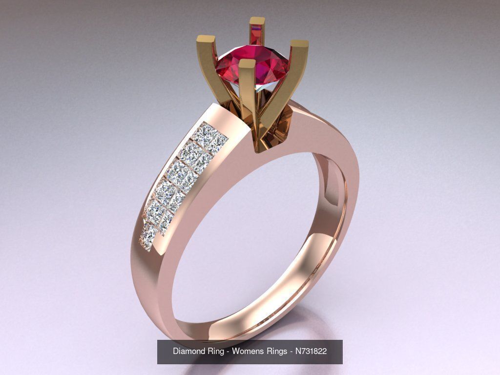 Collection 3d Ring Jewellery - 100 Rings N04 _49