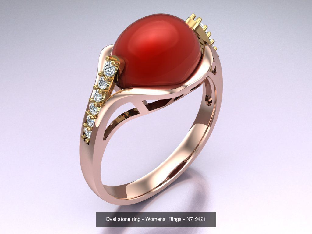 Collection 3d Ring Jewellery - 100 Rings N04 _34