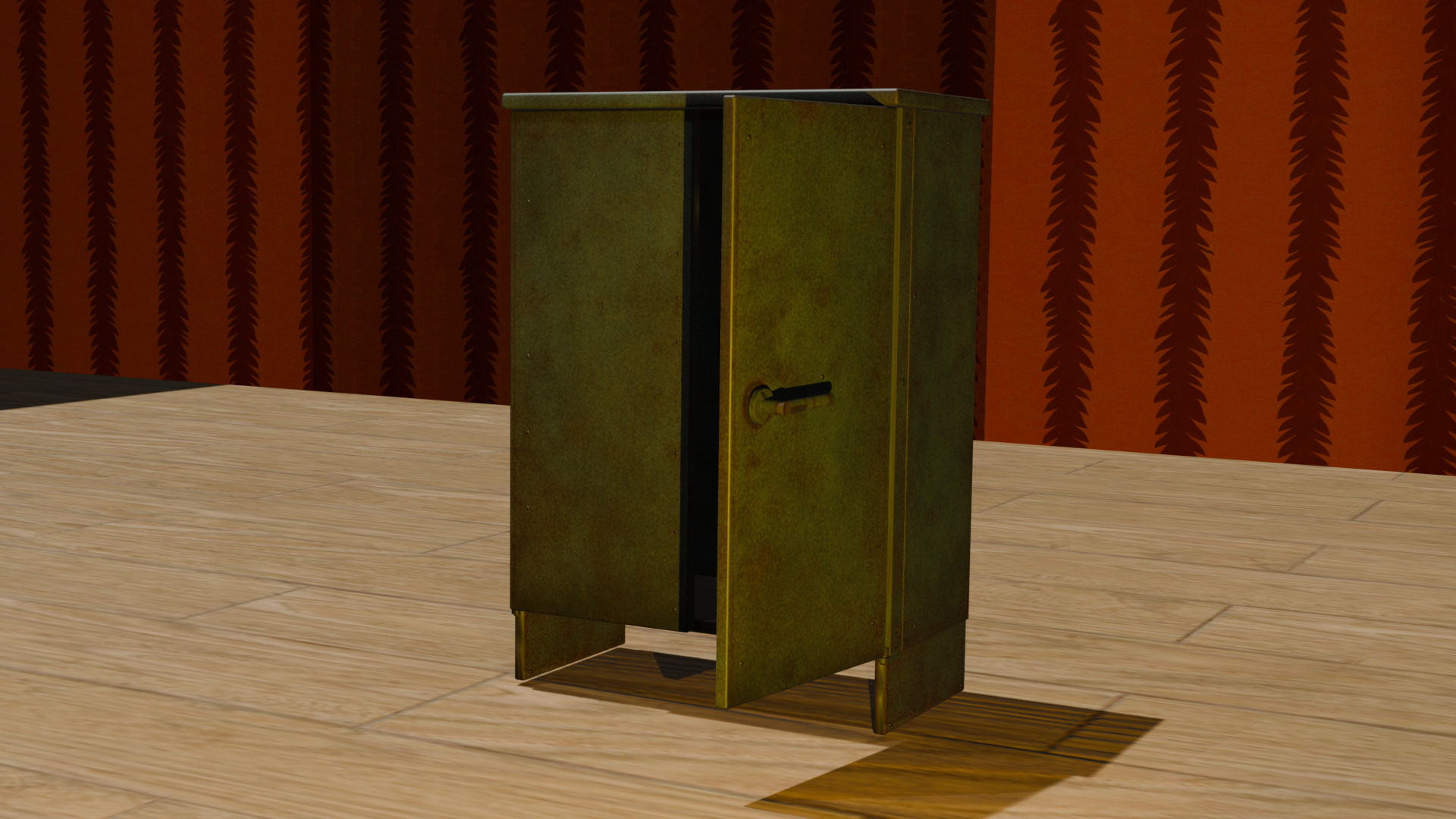 Industrial Utility Box Game Ready Low Poly 3D Model Low-poly 3D model_7