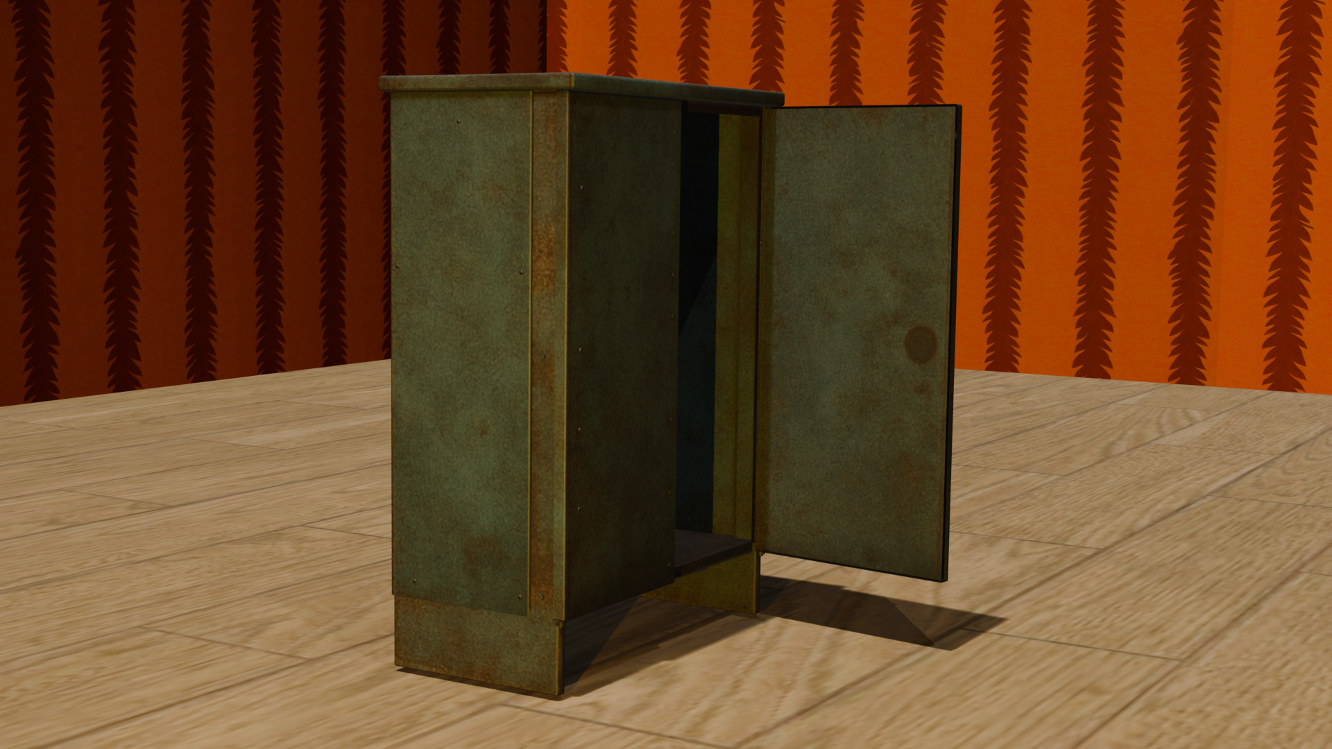 Industrial Utility Box Game Ready Low Poly 3D Model Low-poly 3D model_6