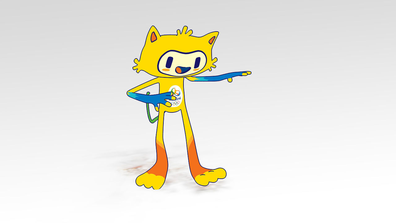 Vinicius Olympic Games Mascot 2016 Rigged Toon Shader Low-poly 3D model_2