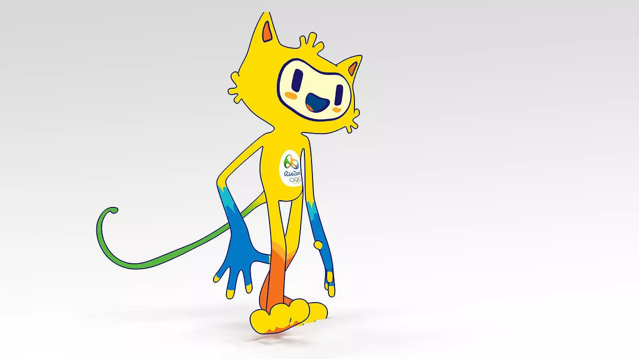 Vinicius Olympic Games Mascot 2016 Rigged Toon Shader Low-poly 3D model_0