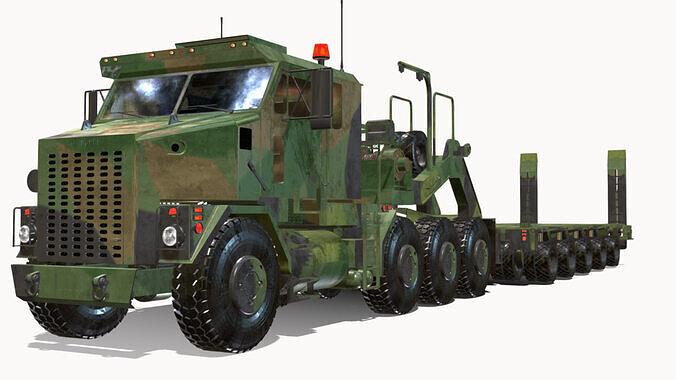 Oshkosh M1070 HET Low-poly 3D model