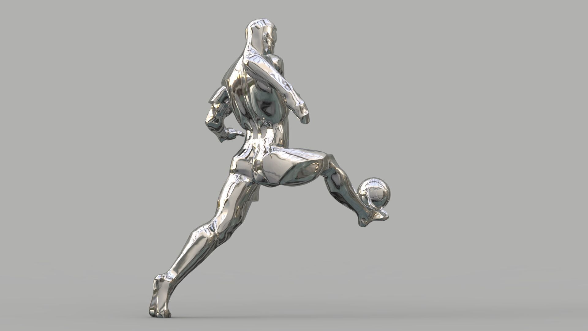 Soccer player  3D model_3