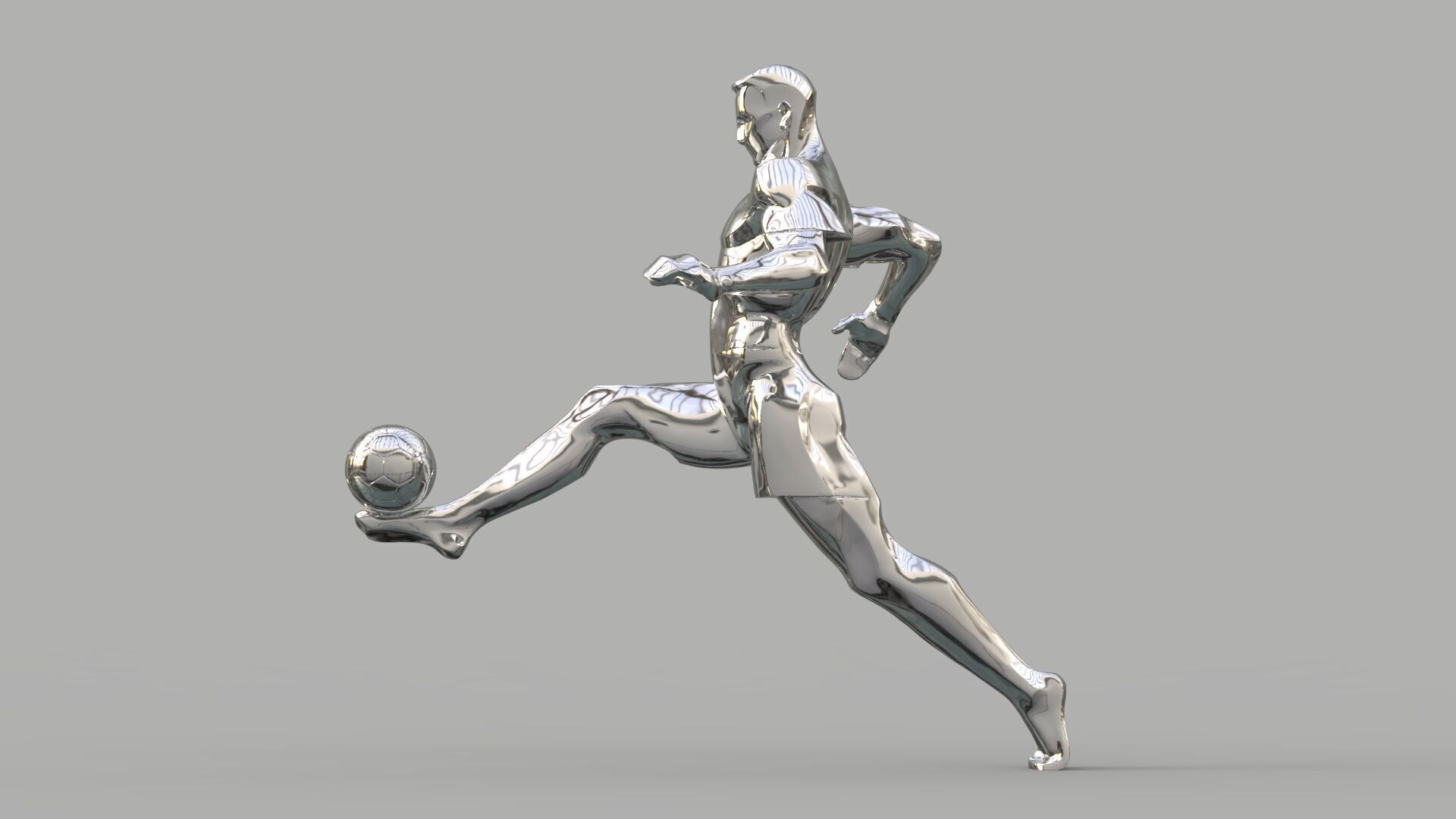 Soccer player  3D model_8
