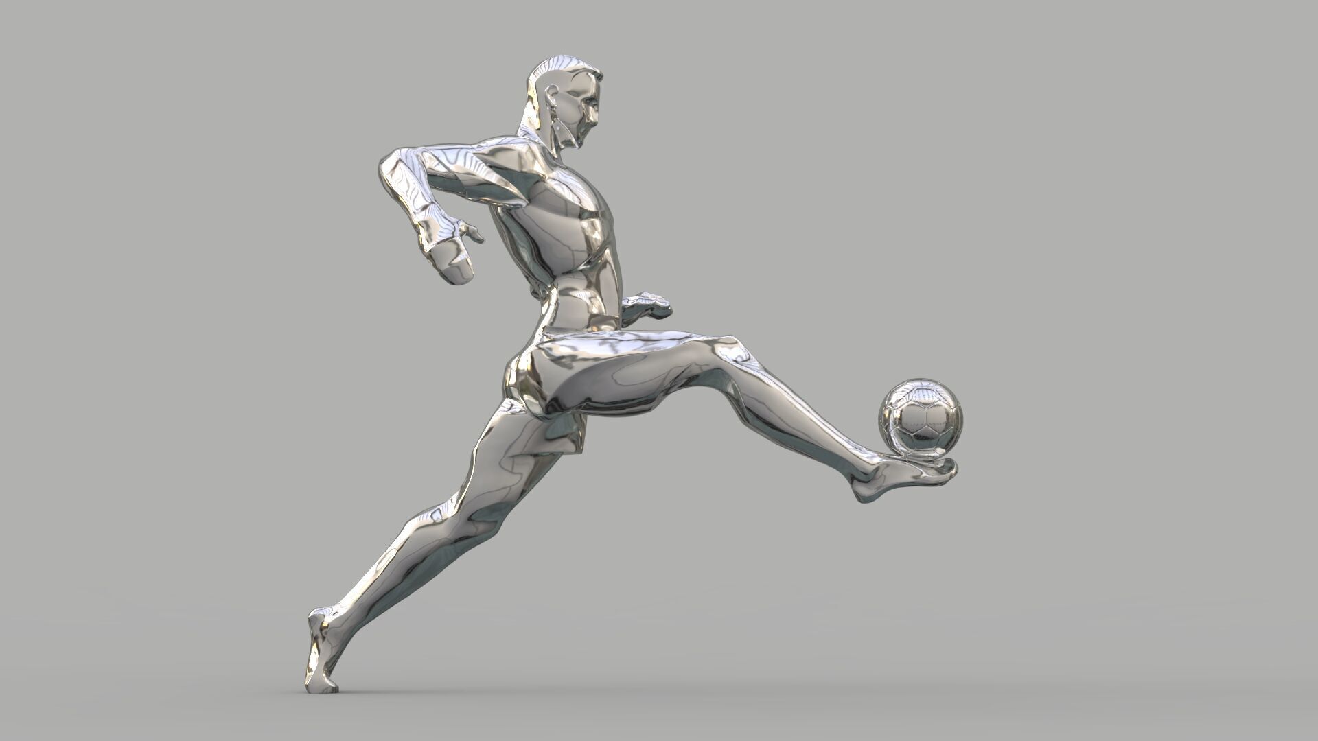 Soccer player  3D model_4