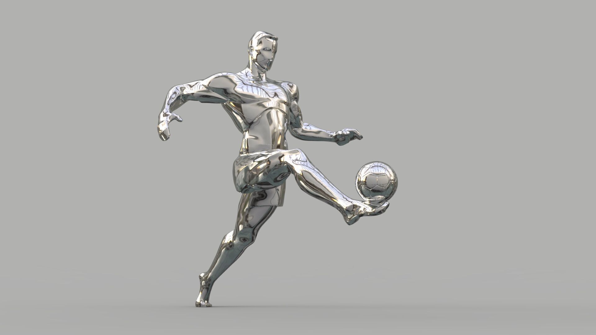 Soccer player  3D model_5