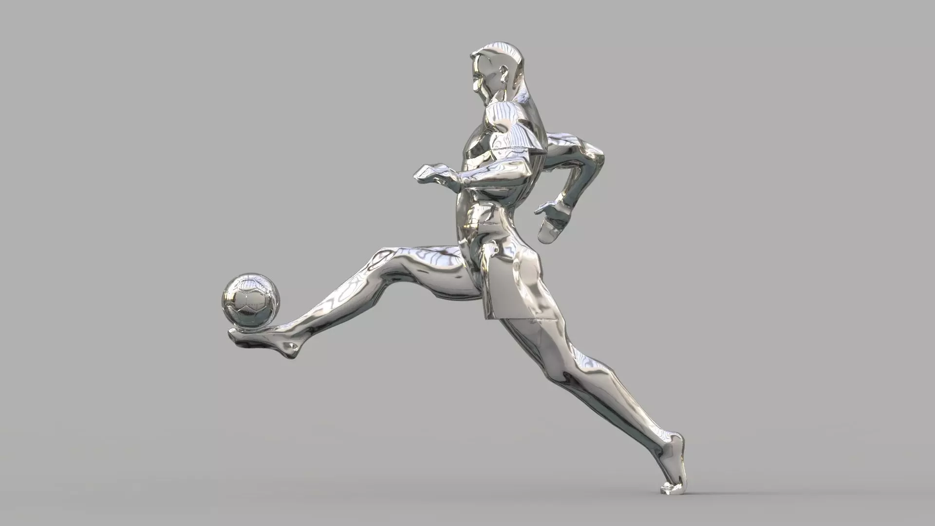 Soccer player  3D model_0