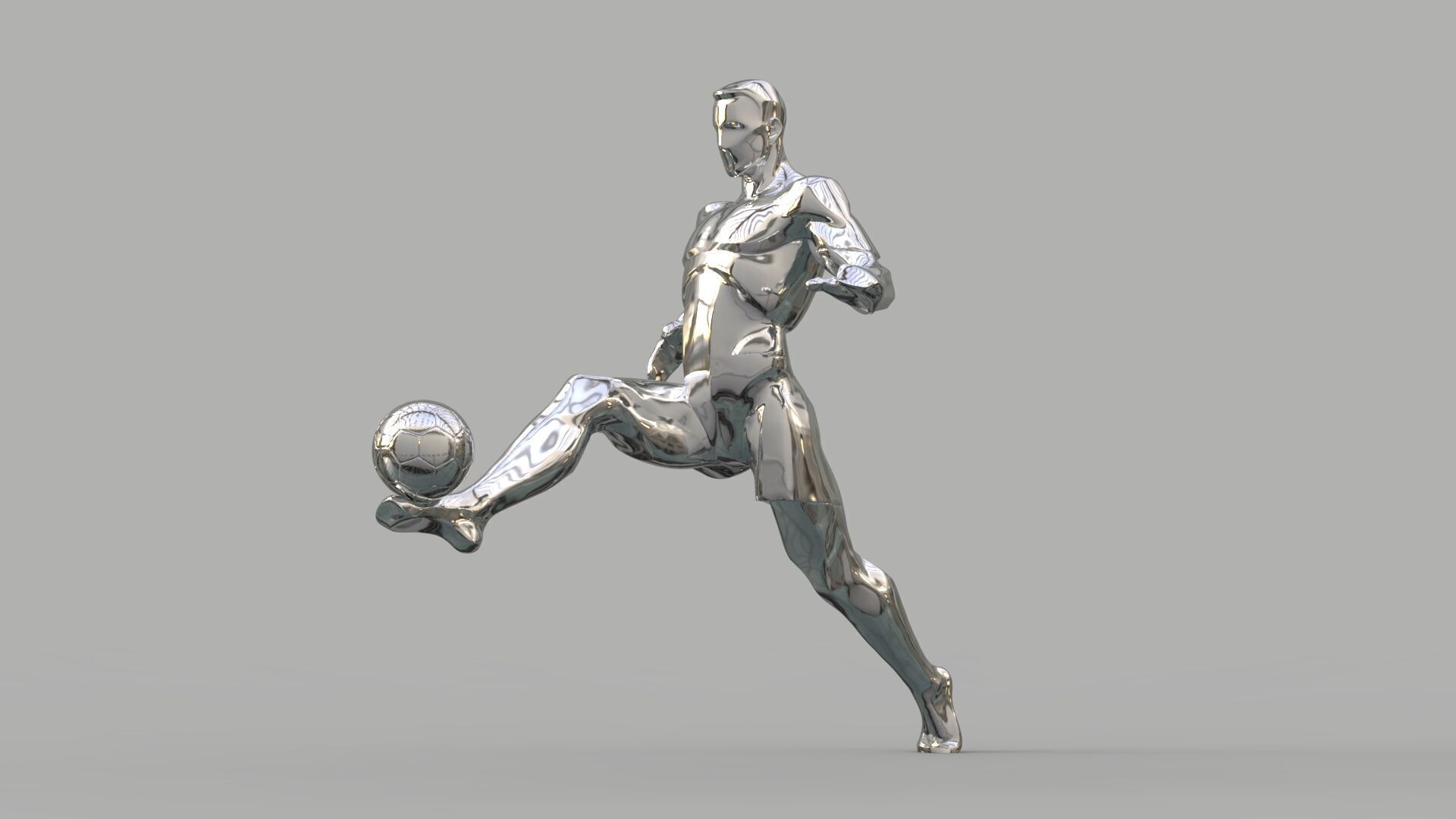 Soccer player  3D model_7