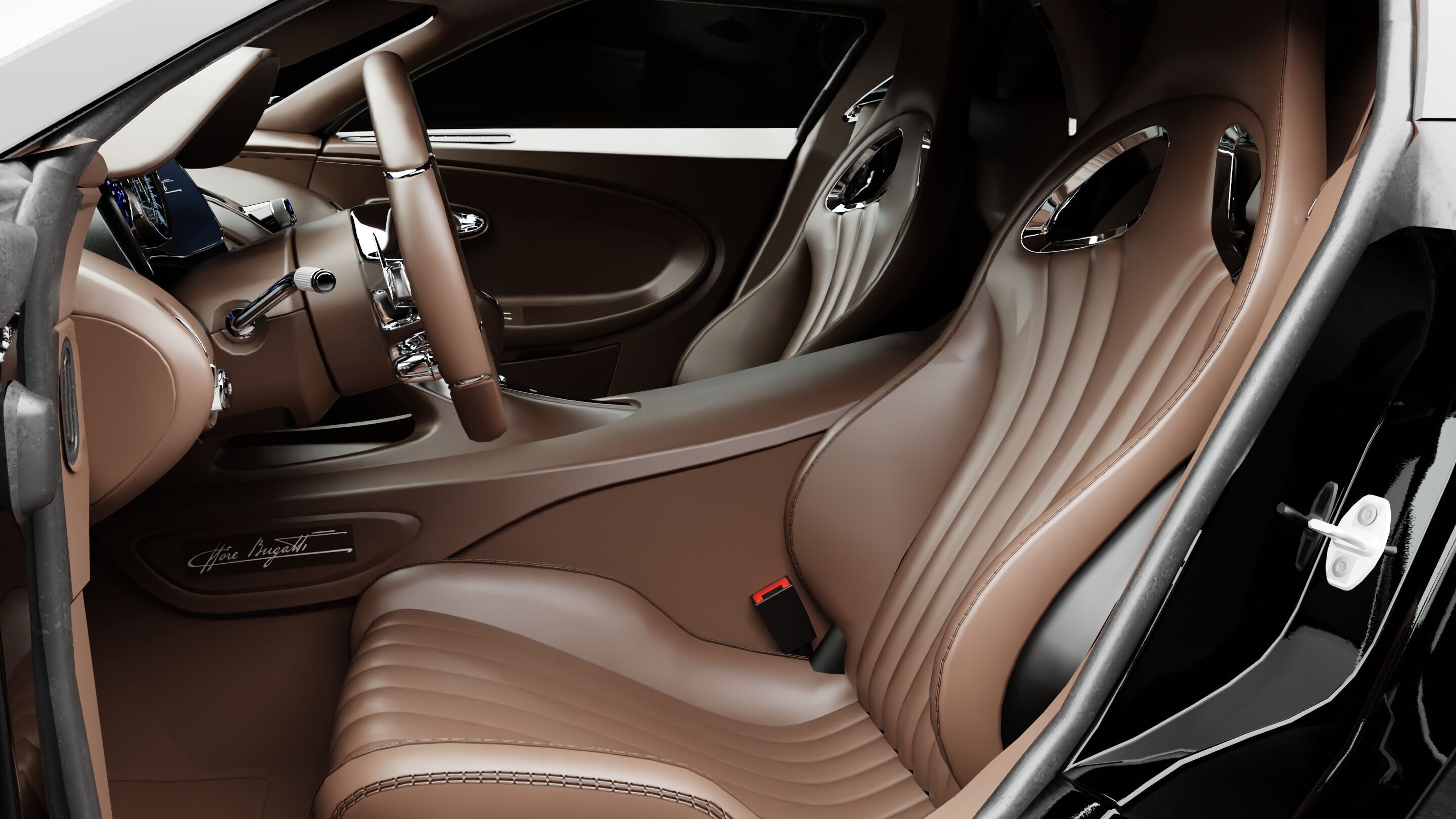 Bugatti La Voiture Noire 3D model_5