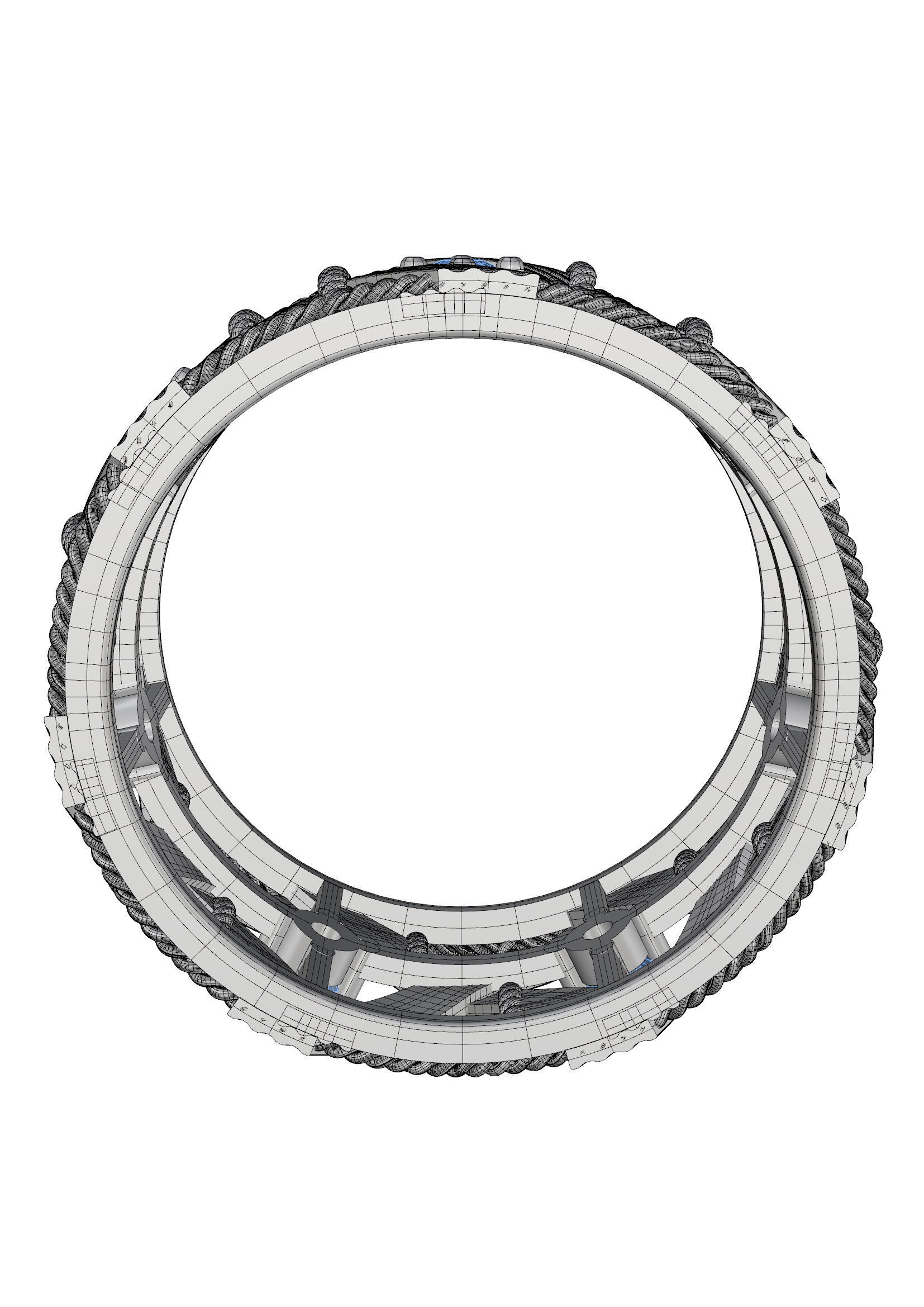 Beautiful ring 3D print model_2