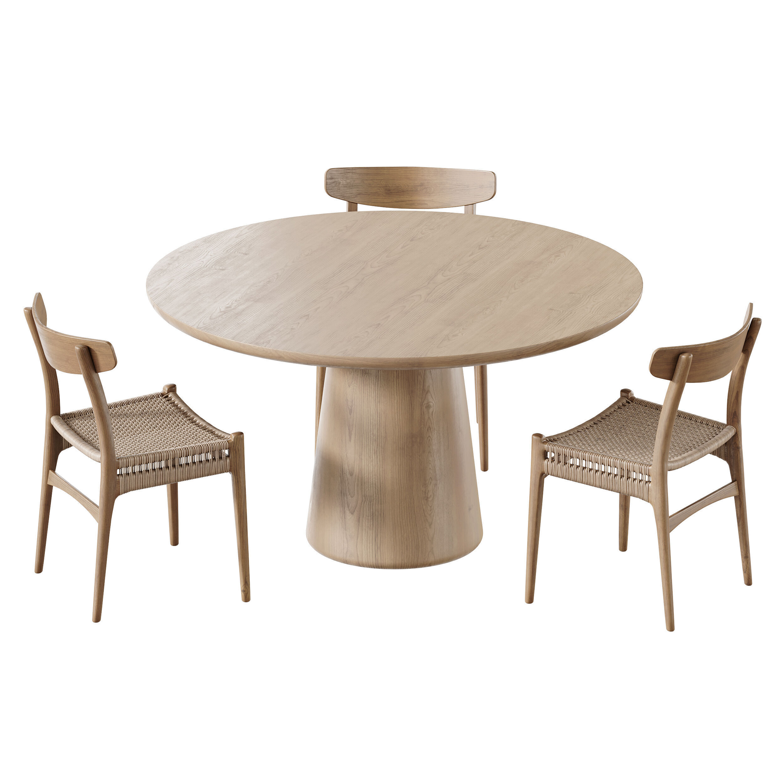 Makoto dining table 3D model_12