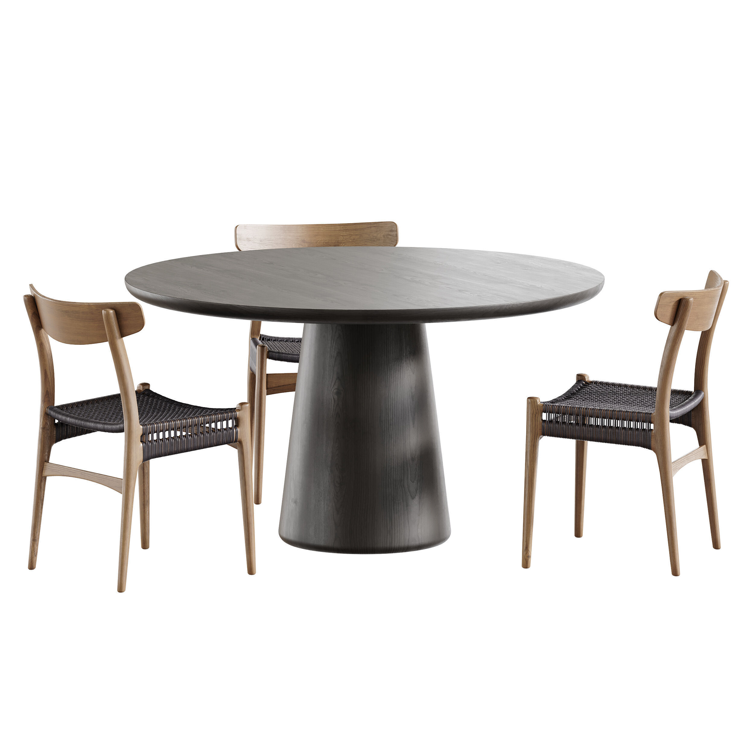 Makoto dining table 3D model_1