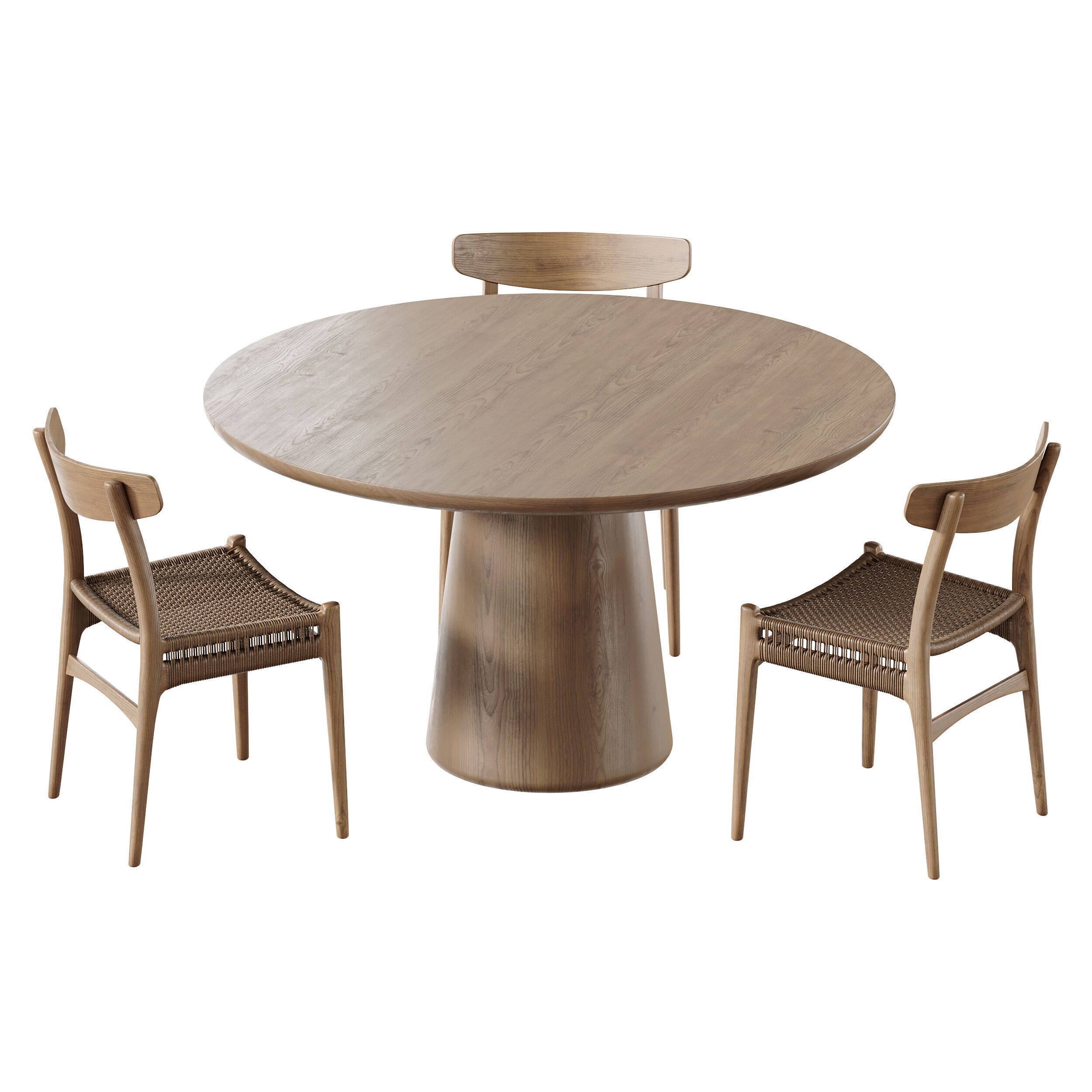 Makoto dining table 3D model_10