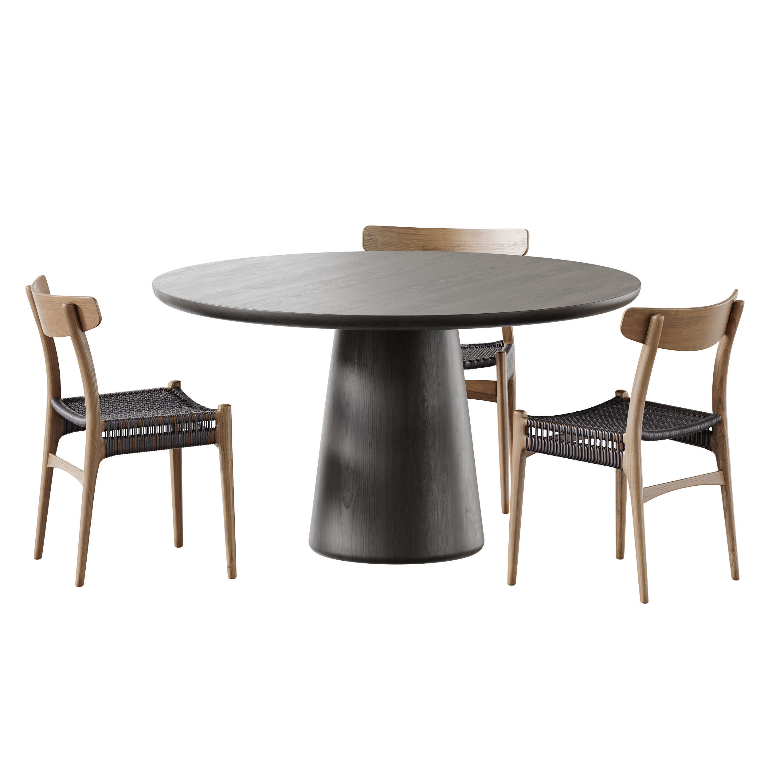 Makoto dining table 3D model_7