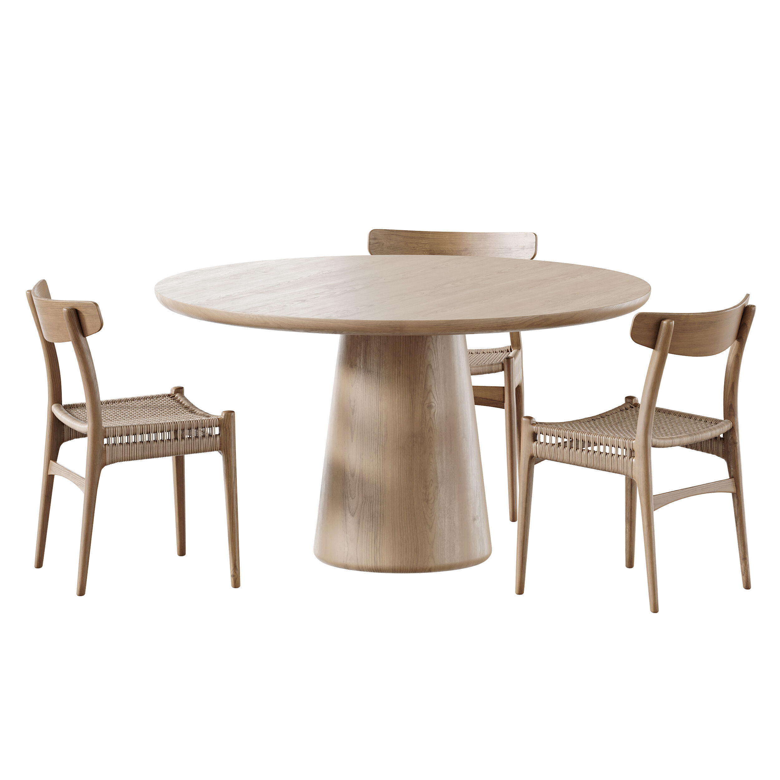 Makoto dining table 3D model_11
