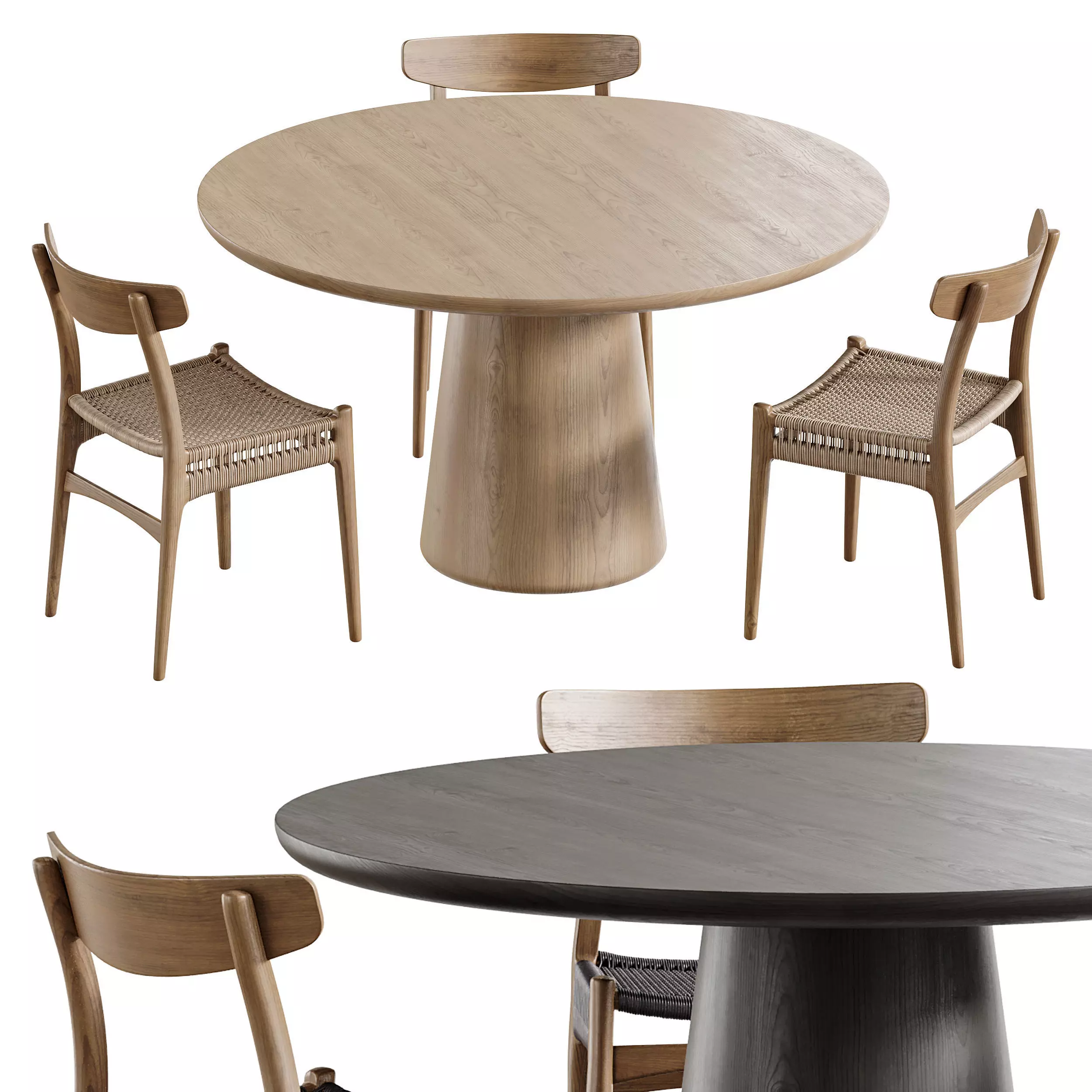 Makoto dining table 3D model_0