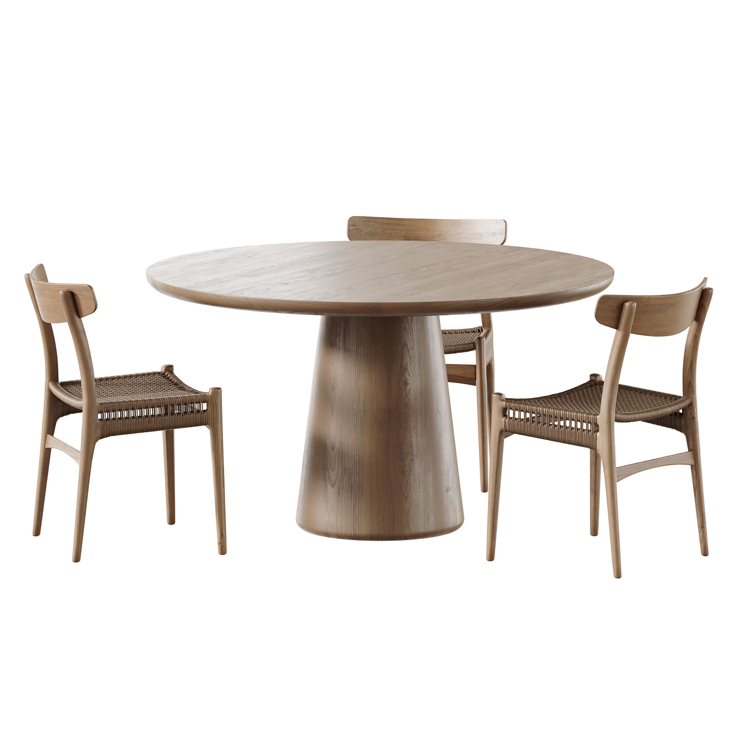 Makoto dining table 3D model_9