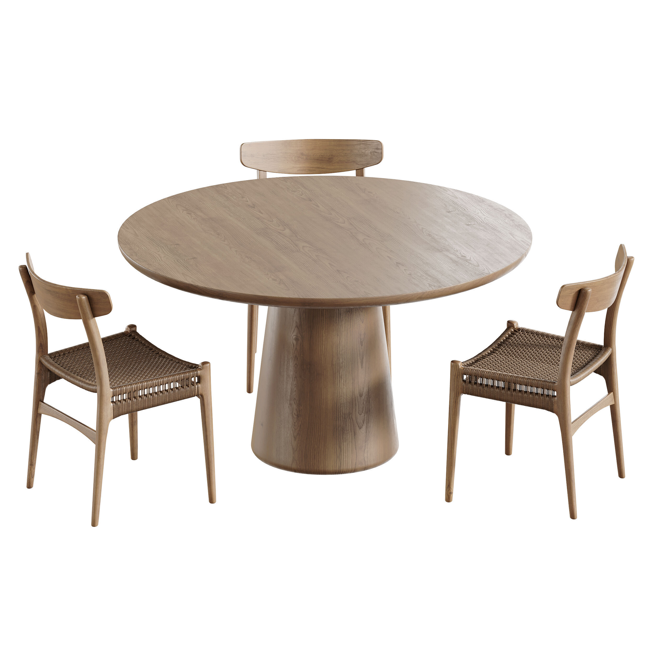 Makoto dining table 3D model_4
