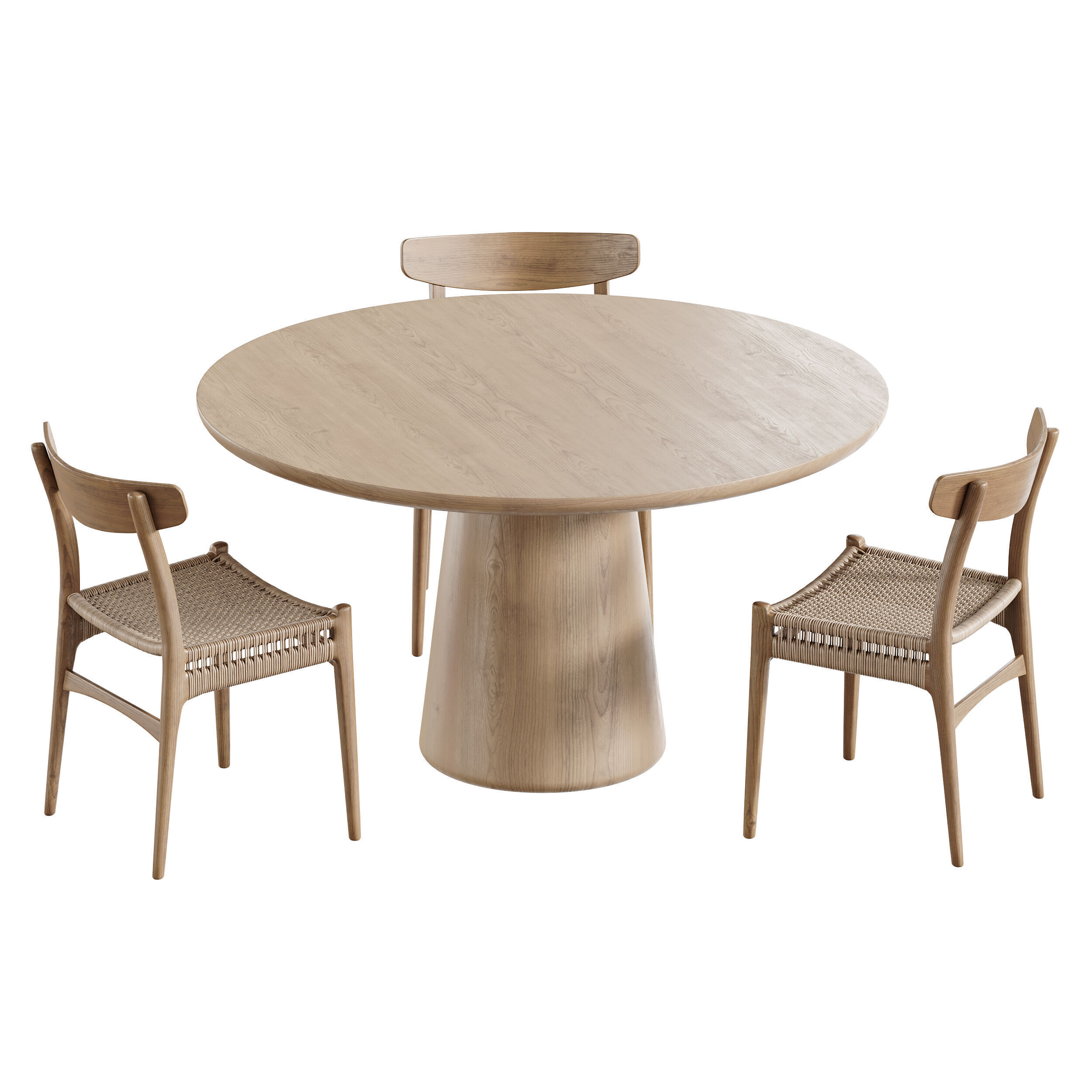 Makoto dining table 3D model_6