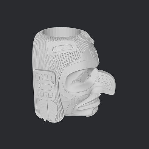 indian flower pot-pencil holder 3D print model