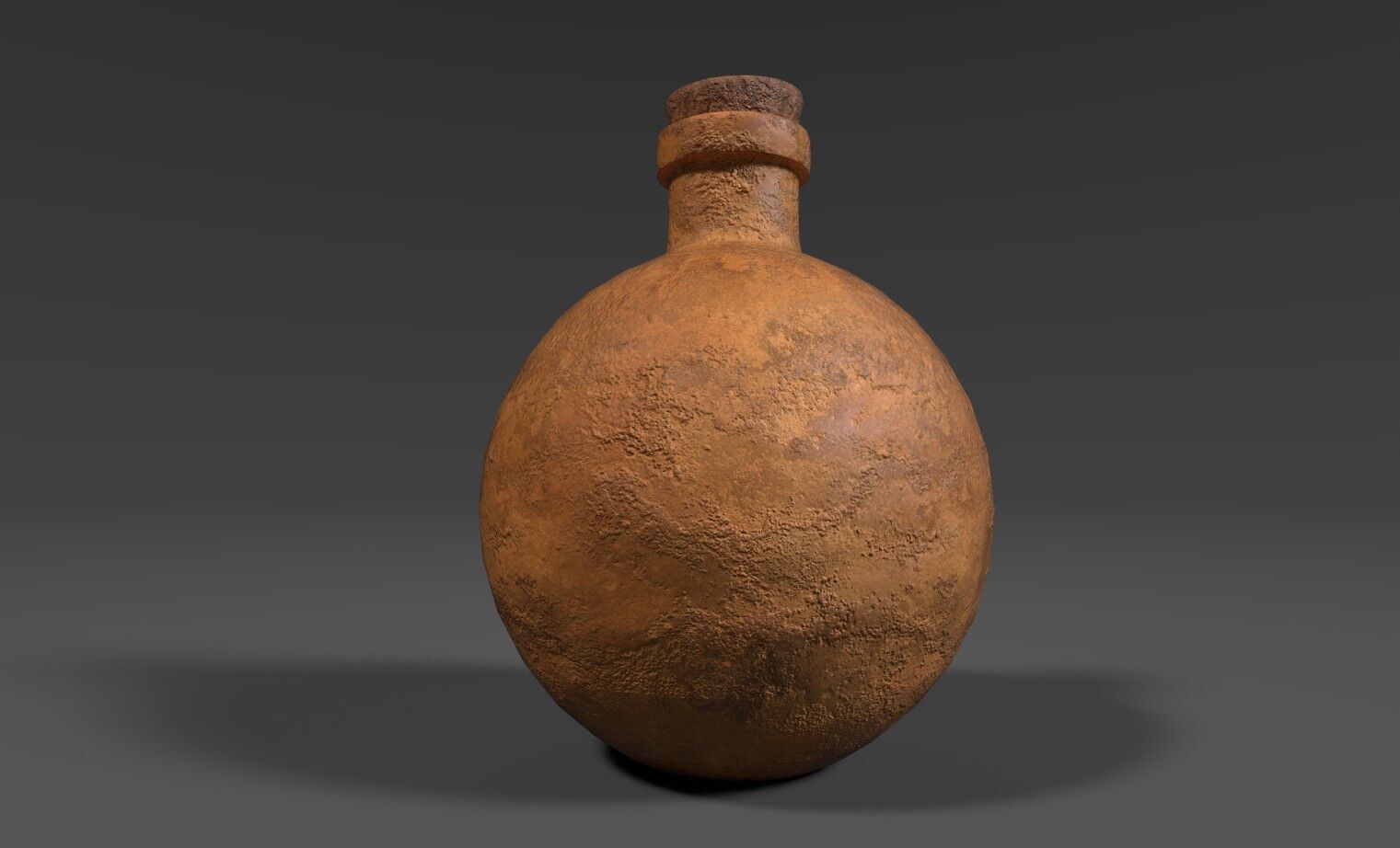 Clay Vial 3D Model Low-poly 3D model_2