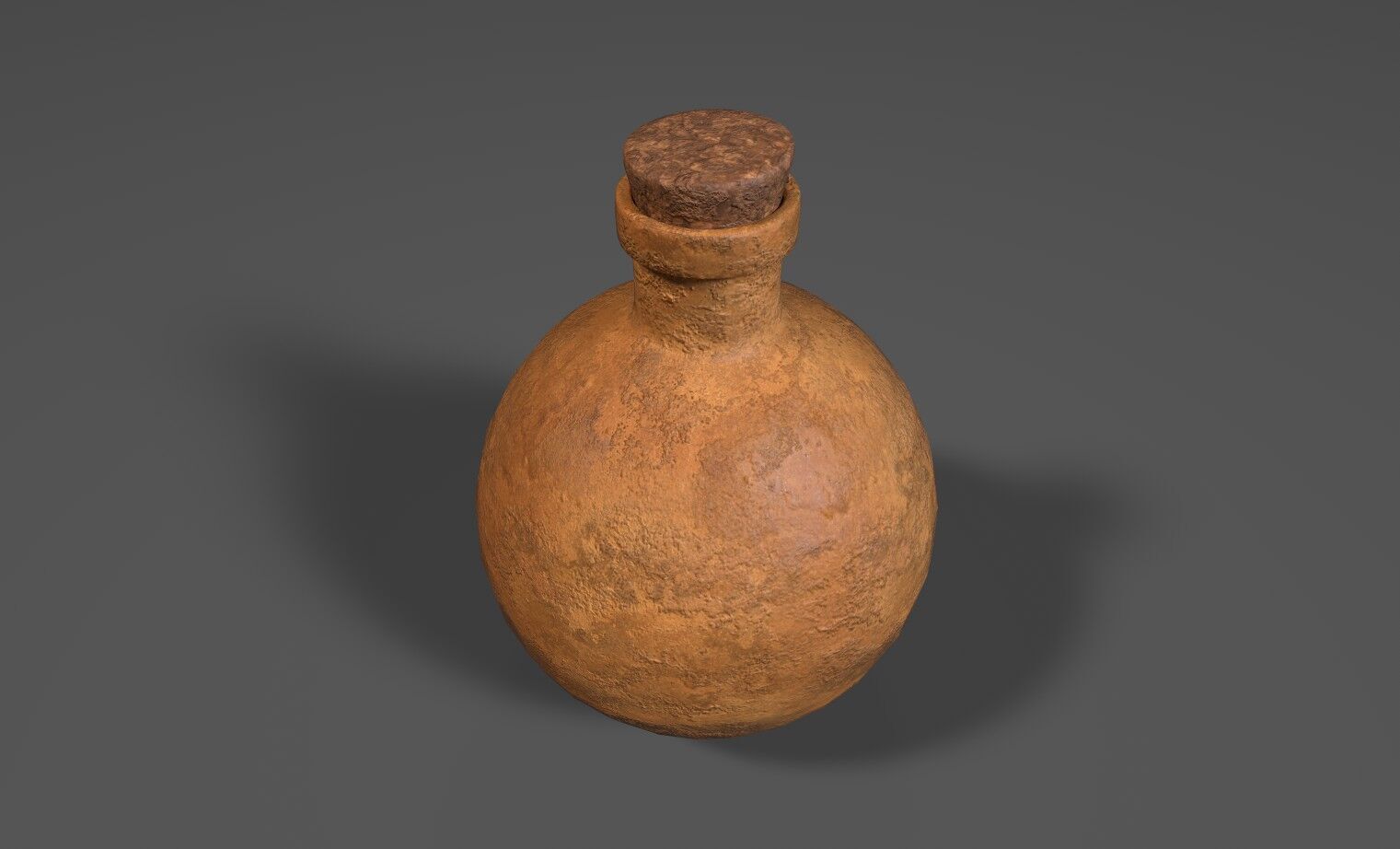 Clay Vial 3D Model Low-poly 3D model_1