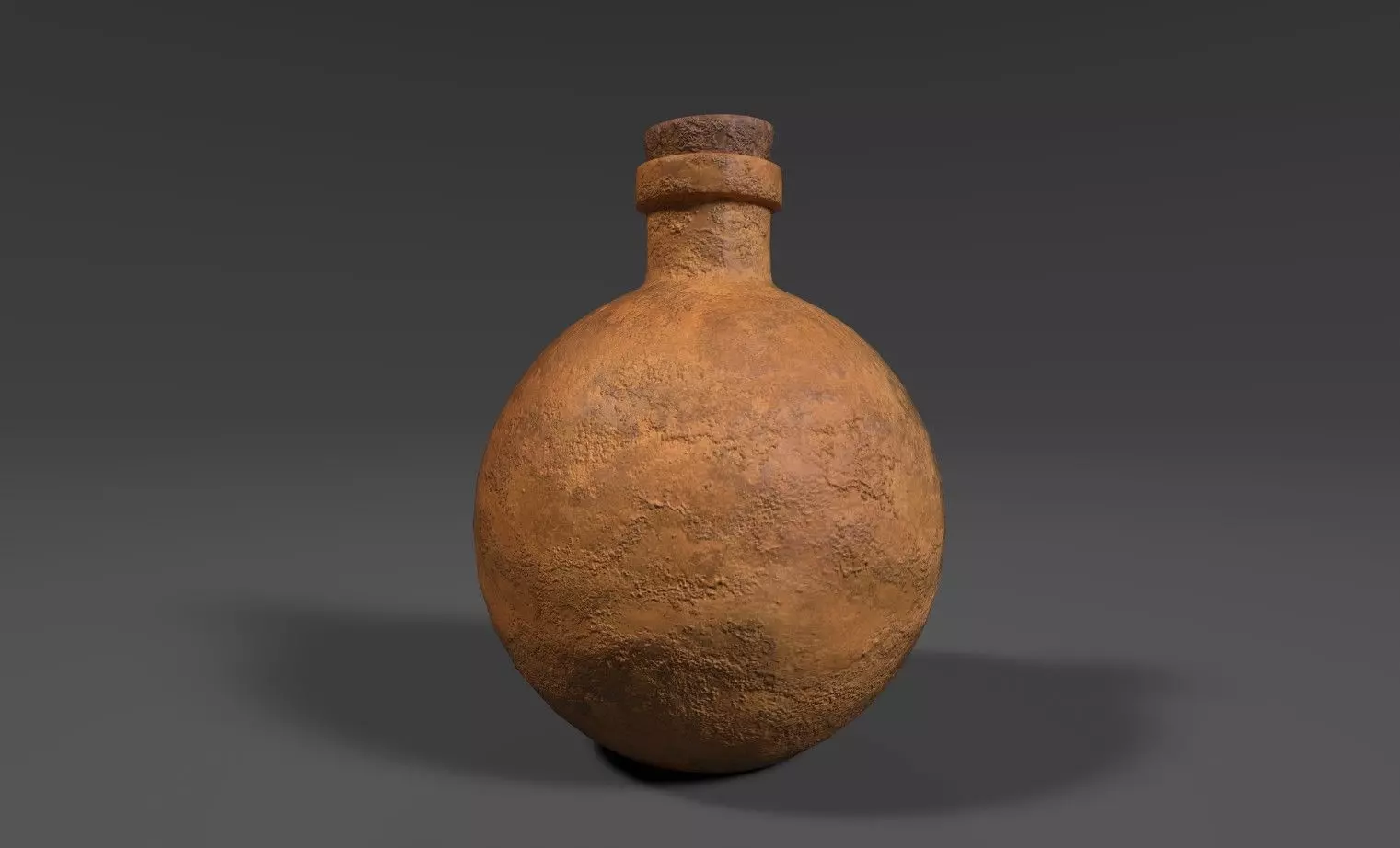 Clay Vial 3D Model Low-poly 3D model_0