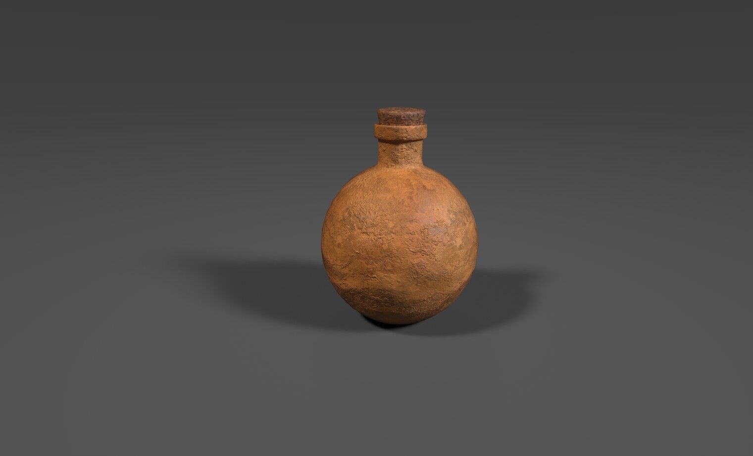 Clay Vial 3D Model Low-poly 3D model_3