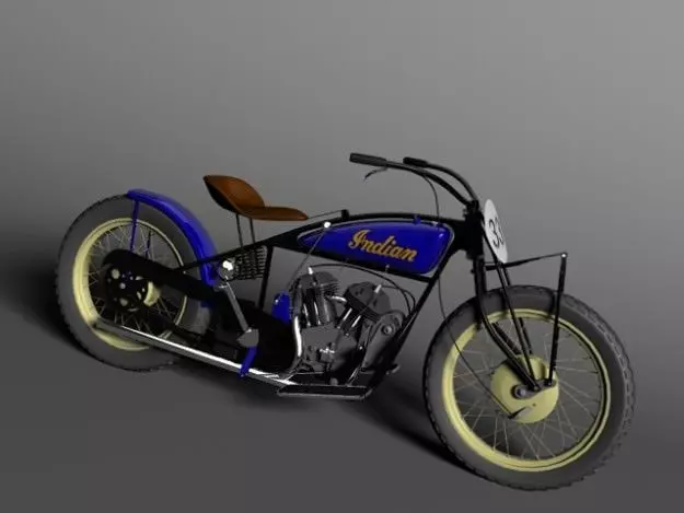 Indian Flat Track Racer 1928 3D model