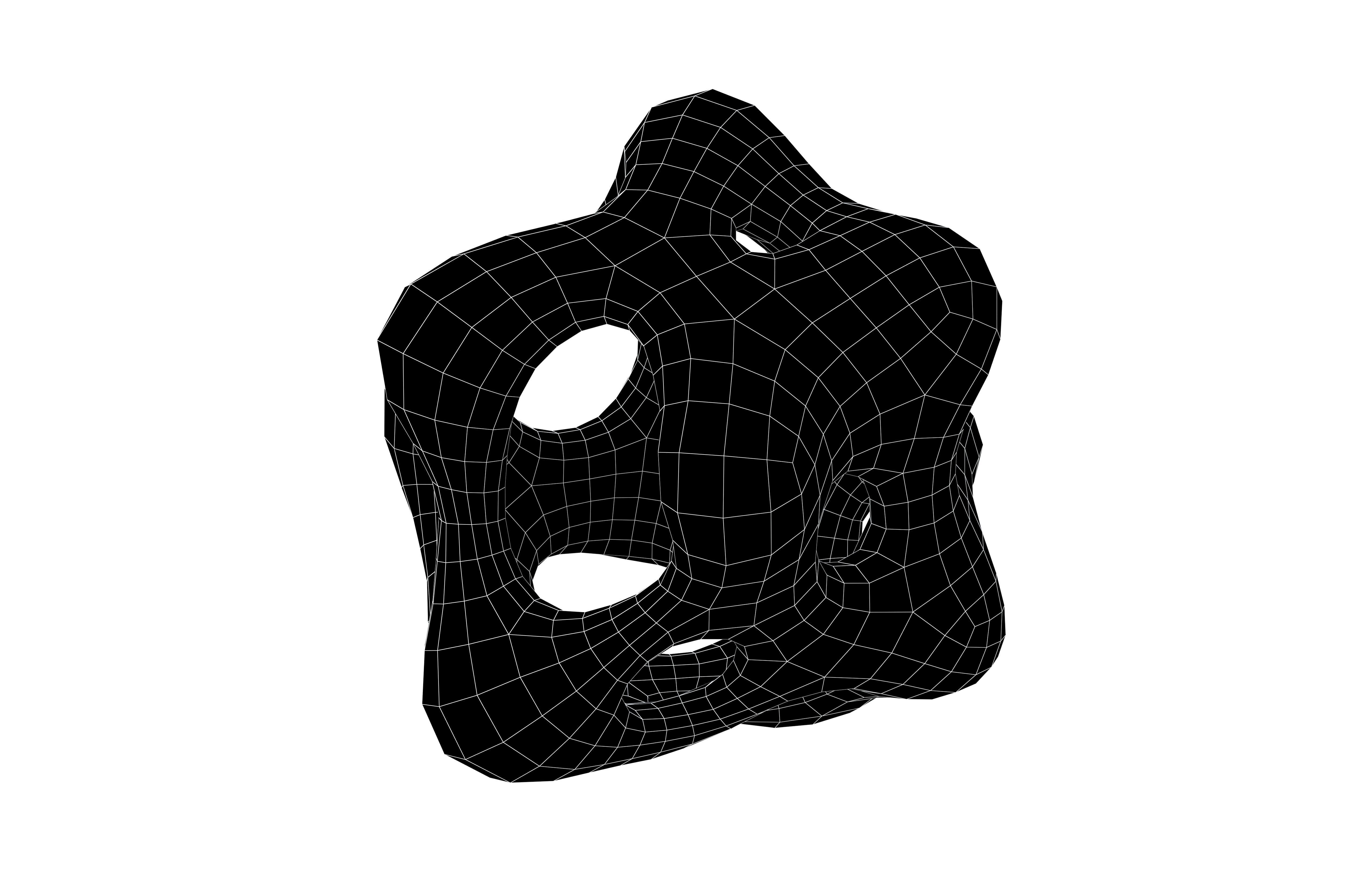 Abstract Shape v20 001 Low-poly 3D model_5