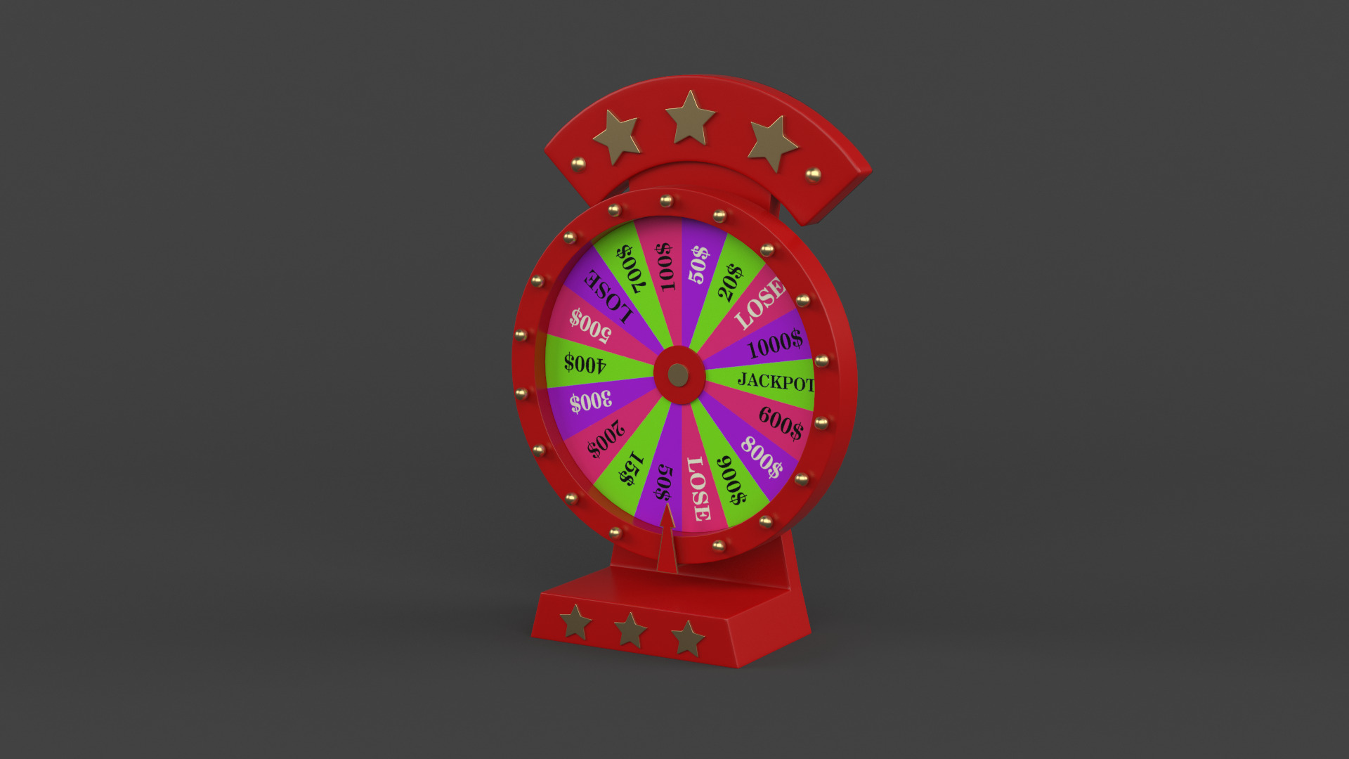 Wheel of Fortune 3D model_2