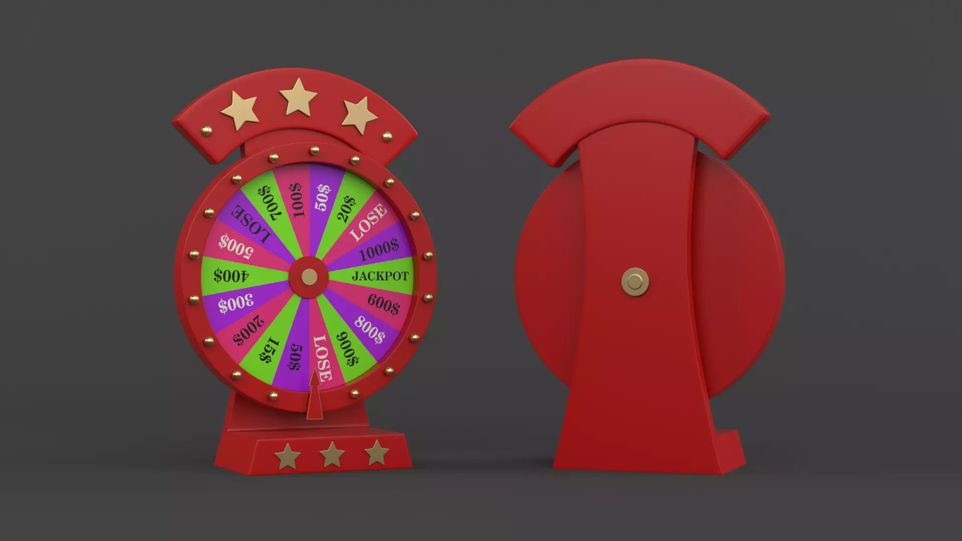 Wheel of Fortune 3D model_0
