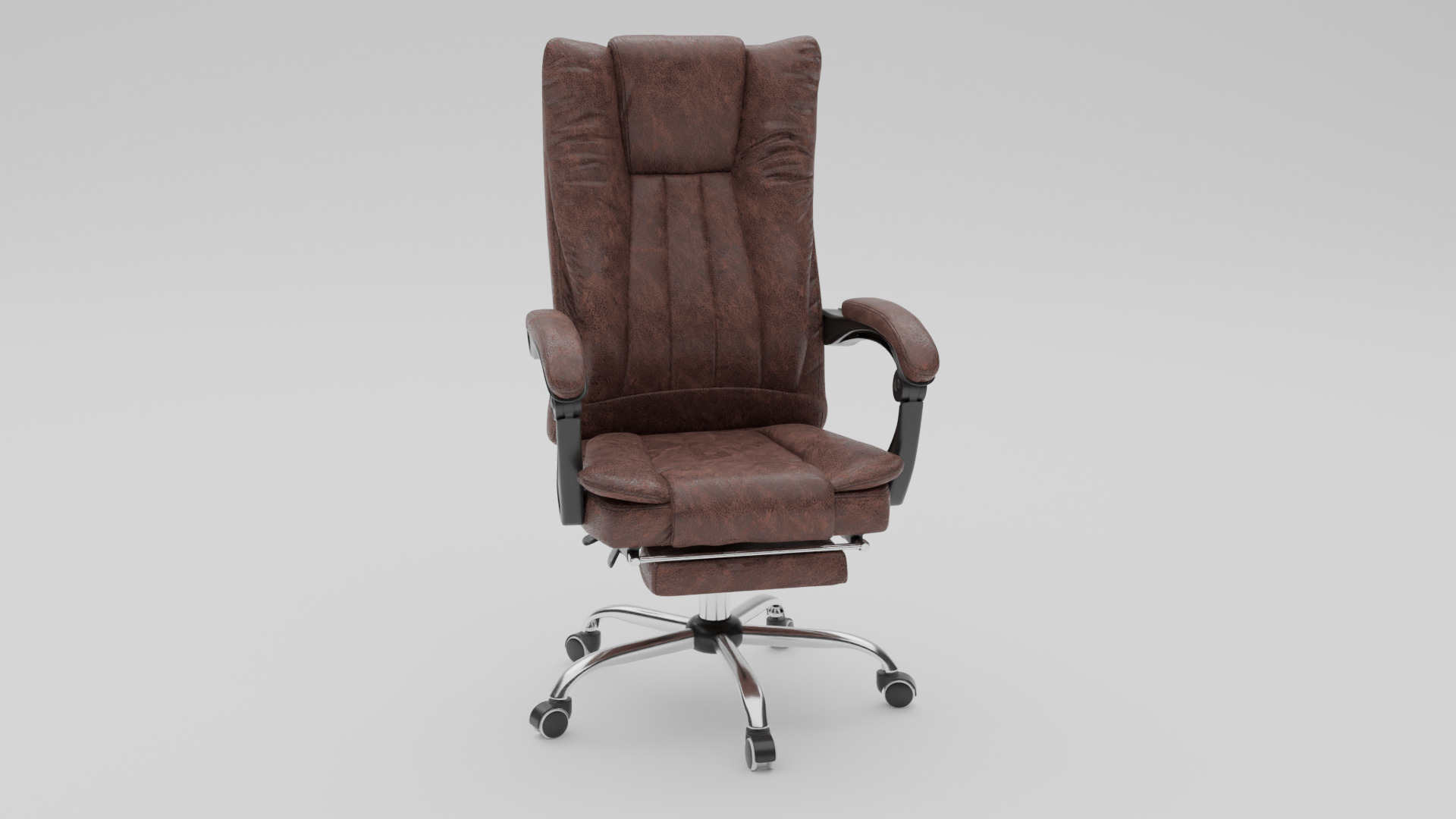 Office Chair Low-poly 3D model_2